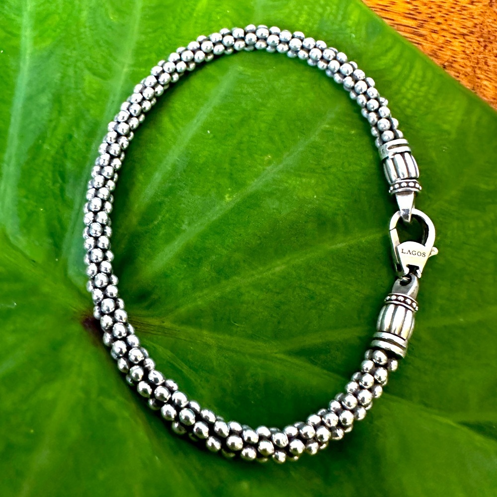 LAGOS Caviar Sterling Silver Beaded Bracelet